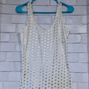 Maurices Gold Chevron Tank